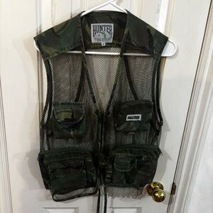 vintage thrift distressed army vest mesh taking offers